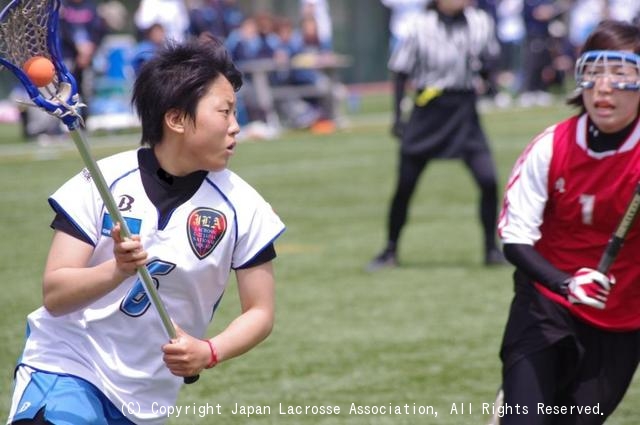 女子戦の試合風景